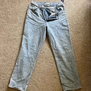 Curve Love Ultra High Rise 90’s Straight jeans sz 33/16
